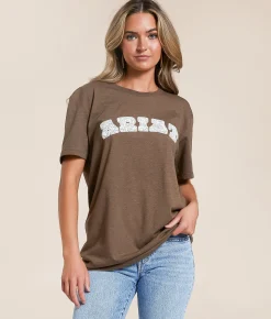 Ariat Boot Stitch T-Shirt Brown Heather Best