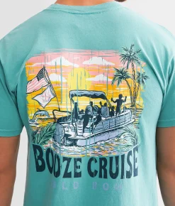 Old Row Booze Cruise T-Shirt Seafoam Sale