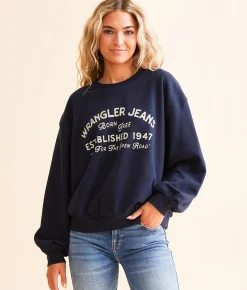 Wrangler® Born Free Oversized Pullover Navy