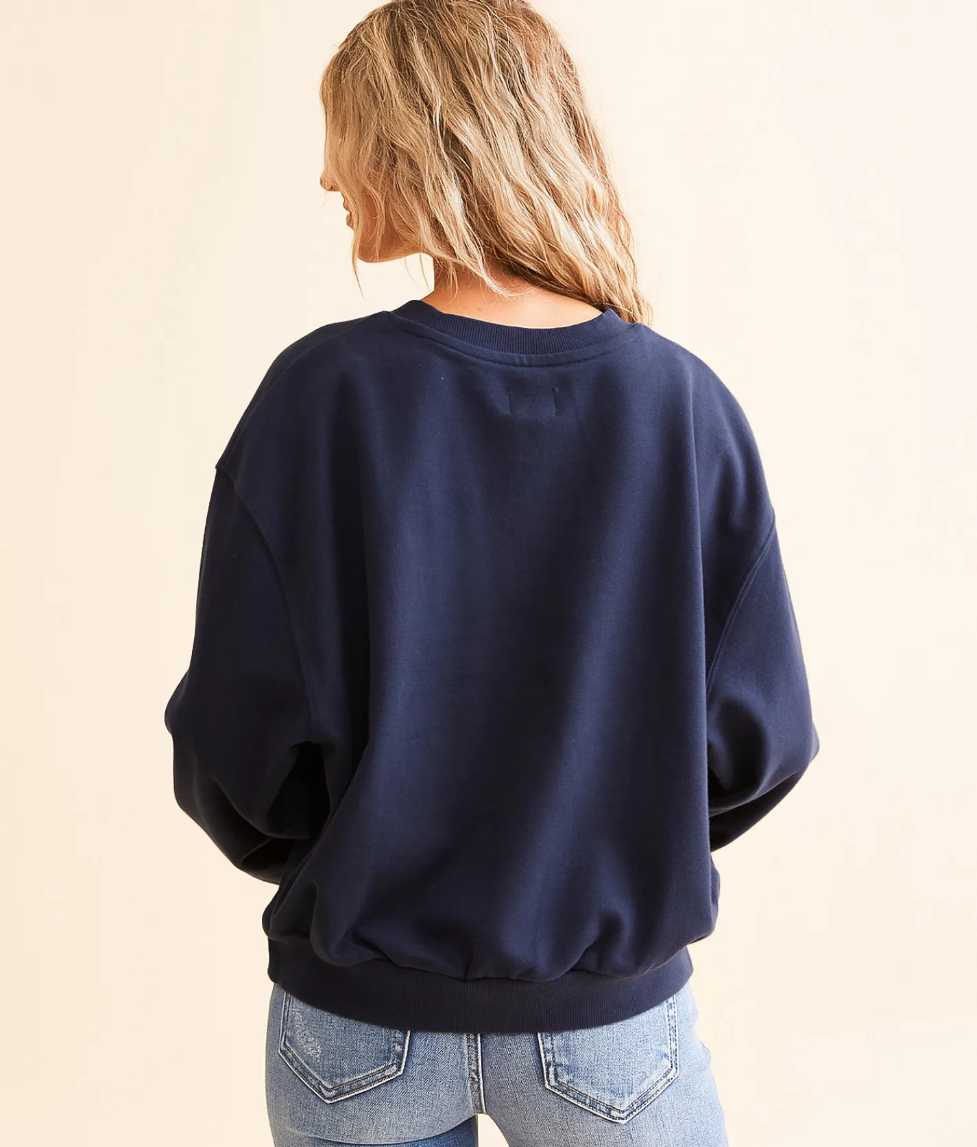 Wrangler® Born Free Oversized Pullover Navy