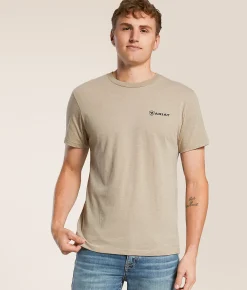Ariat Born To Buck T-Shirt Brindle Heather New