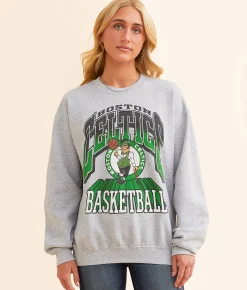 Junkfood Boston Celtics Backcourt Pullover Heather Grey Outlet