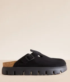 Shoes | Papillio by Birkenstock® Boston Chunky Suede Clog Black Suede