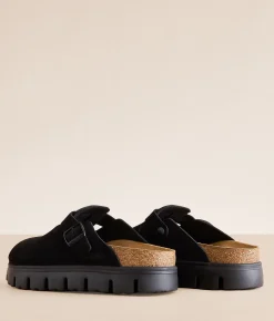 Shoes | Papillio by Birkenstock® Boston Chunky Suede Clog Black Suede