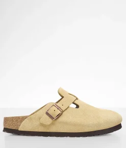 Birkenstock® Boston Leather Clog Latte Cream