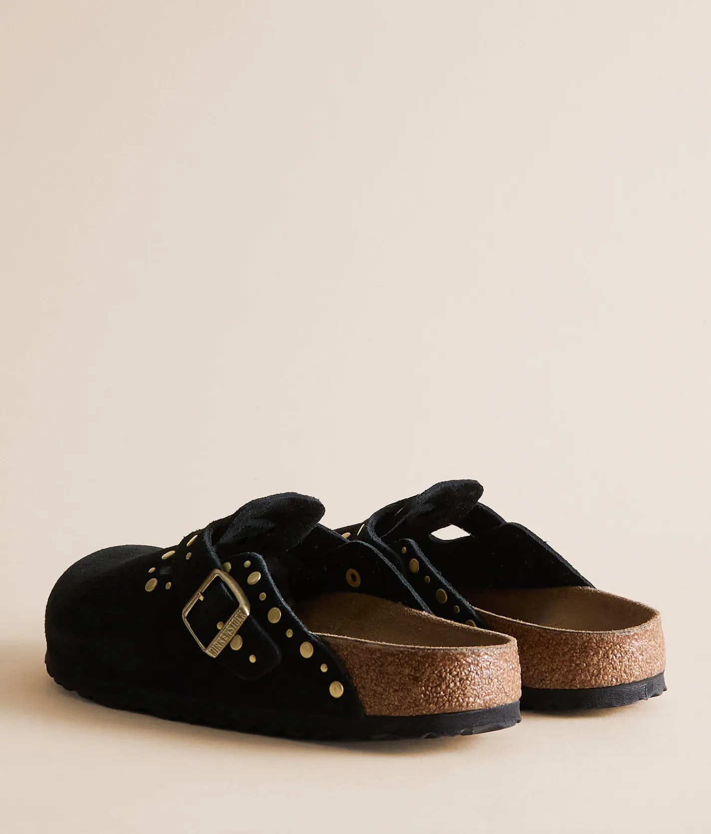 Shoes | Birkenstock® Boston Rivets Suede Clog Black