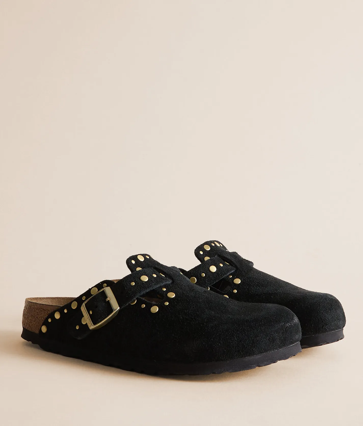 Shoes | Birkenstock® Boston Rivets Suede Clog Black