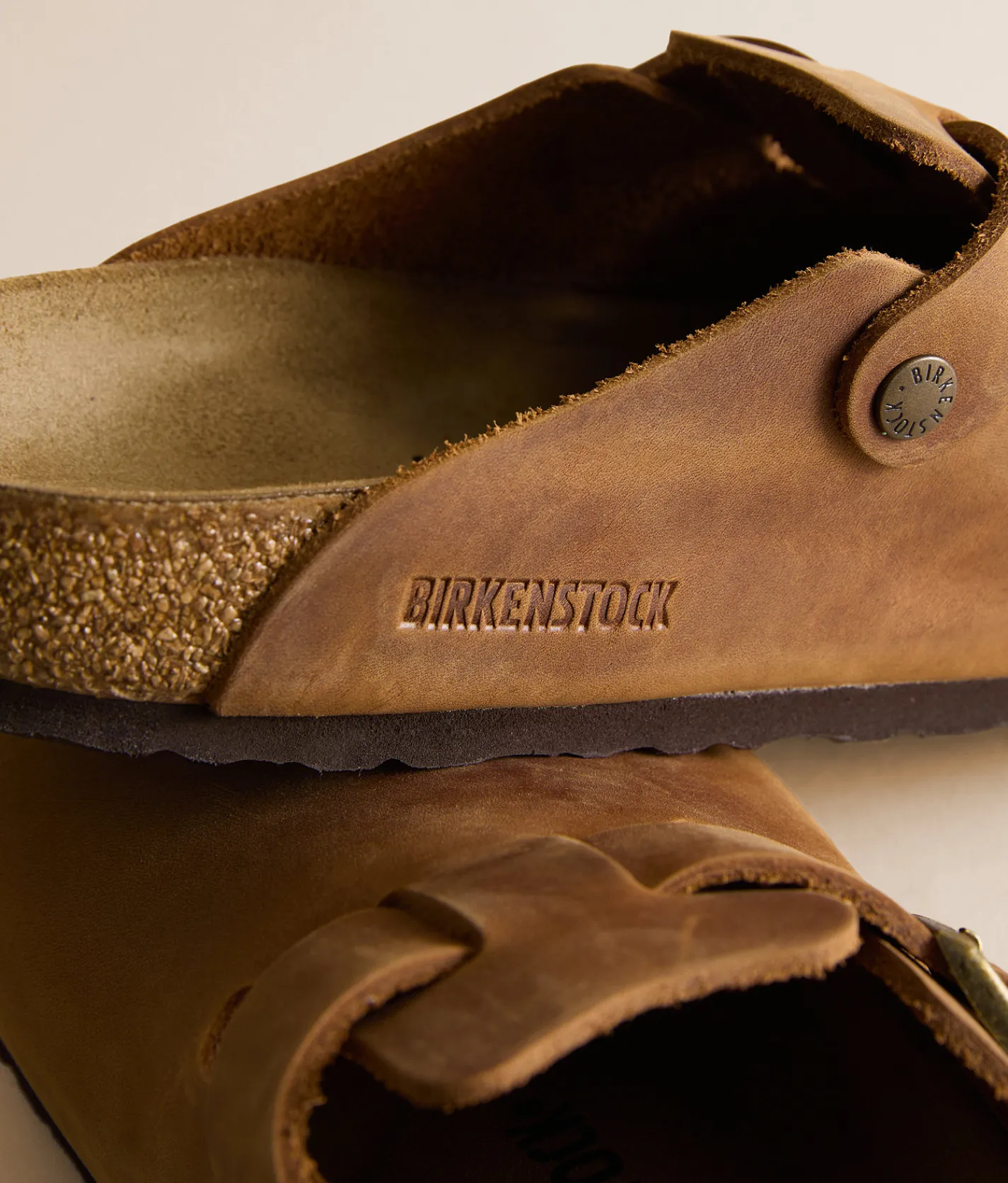 Birkenstock® Boston Soft Leather Clog Cognac Oiled Leather Hot