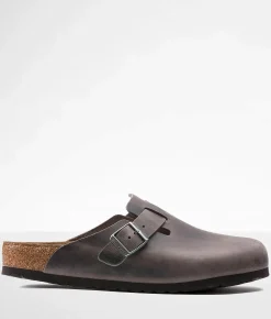 Shoes|Activewear | Birkenstock® Boston Soft Leather Clog Iron