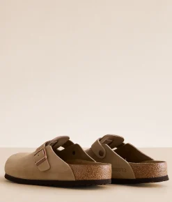 Birkenstock® Boston Soft Leather Clog Tabacco Brown Sale