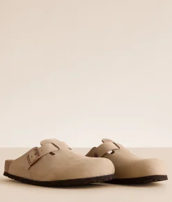 Birkenstock® Boston Soft Leather Clog Tabacco Brown Sale