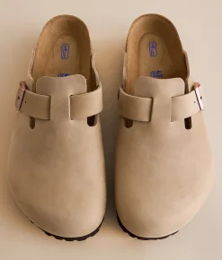 Birkenstock® Boston Soft Leather Clog Tabacco Brown Sale