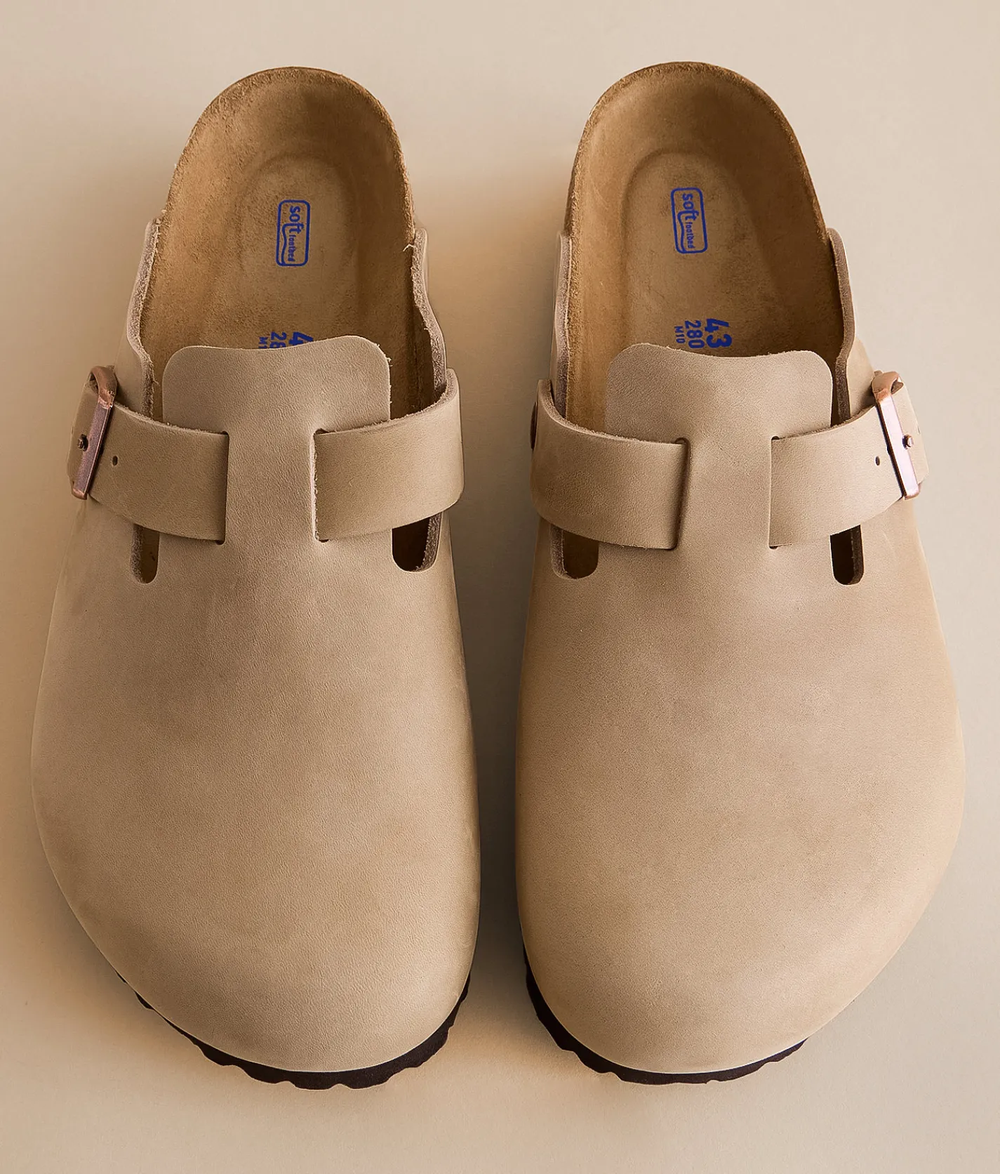 Birkenstock® Boston Soft Leather Clog Tabacco Brown Sale