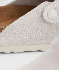 Birkenstock® Boston Soft Suede Clog Antique White Discount