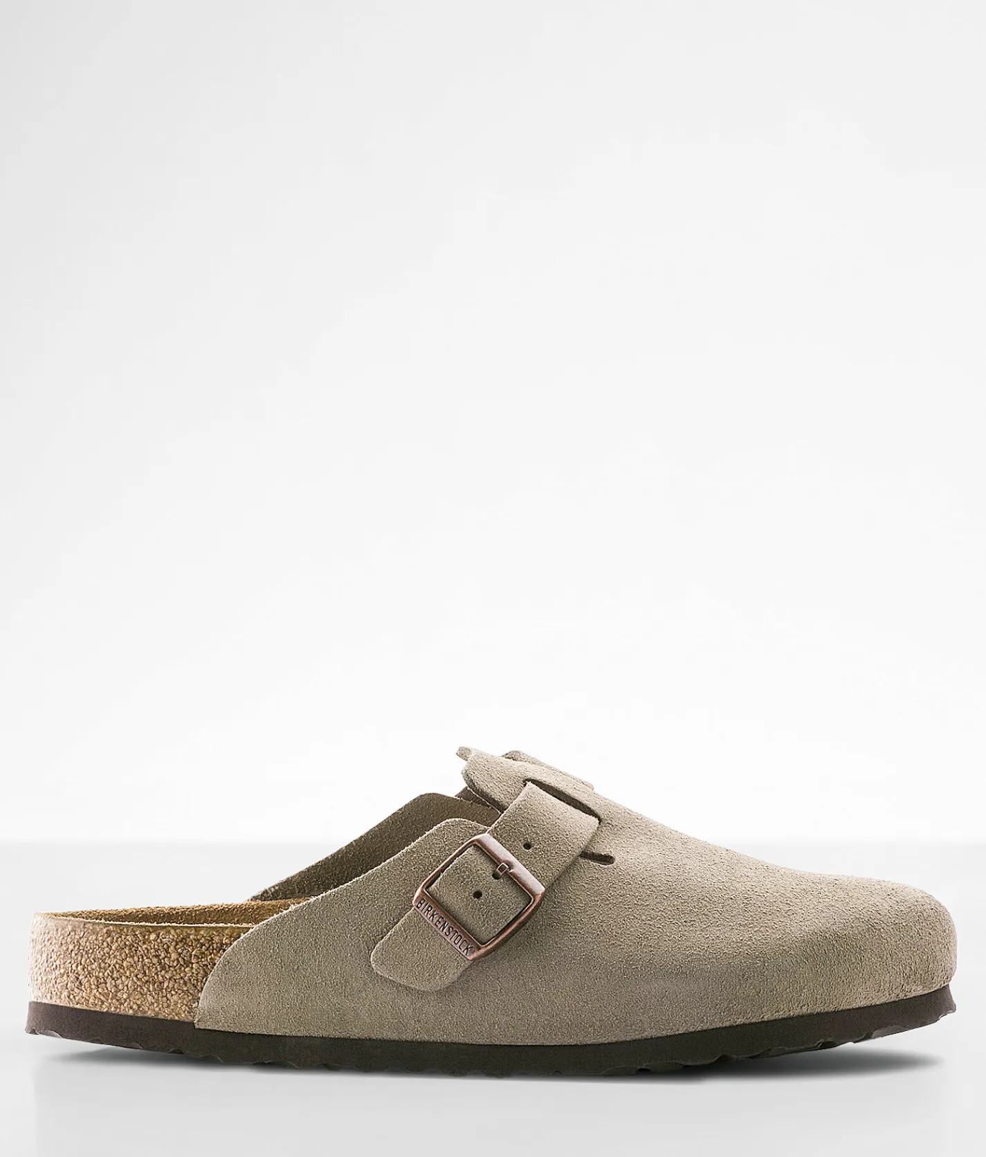 Activewear|Shoes | Birkenstock® Boston Soft Suede Clog Suede Taupe