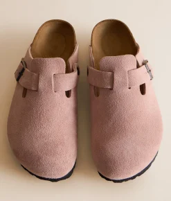 Birkenstock® Boston Suede Clog Pink Clay Discount