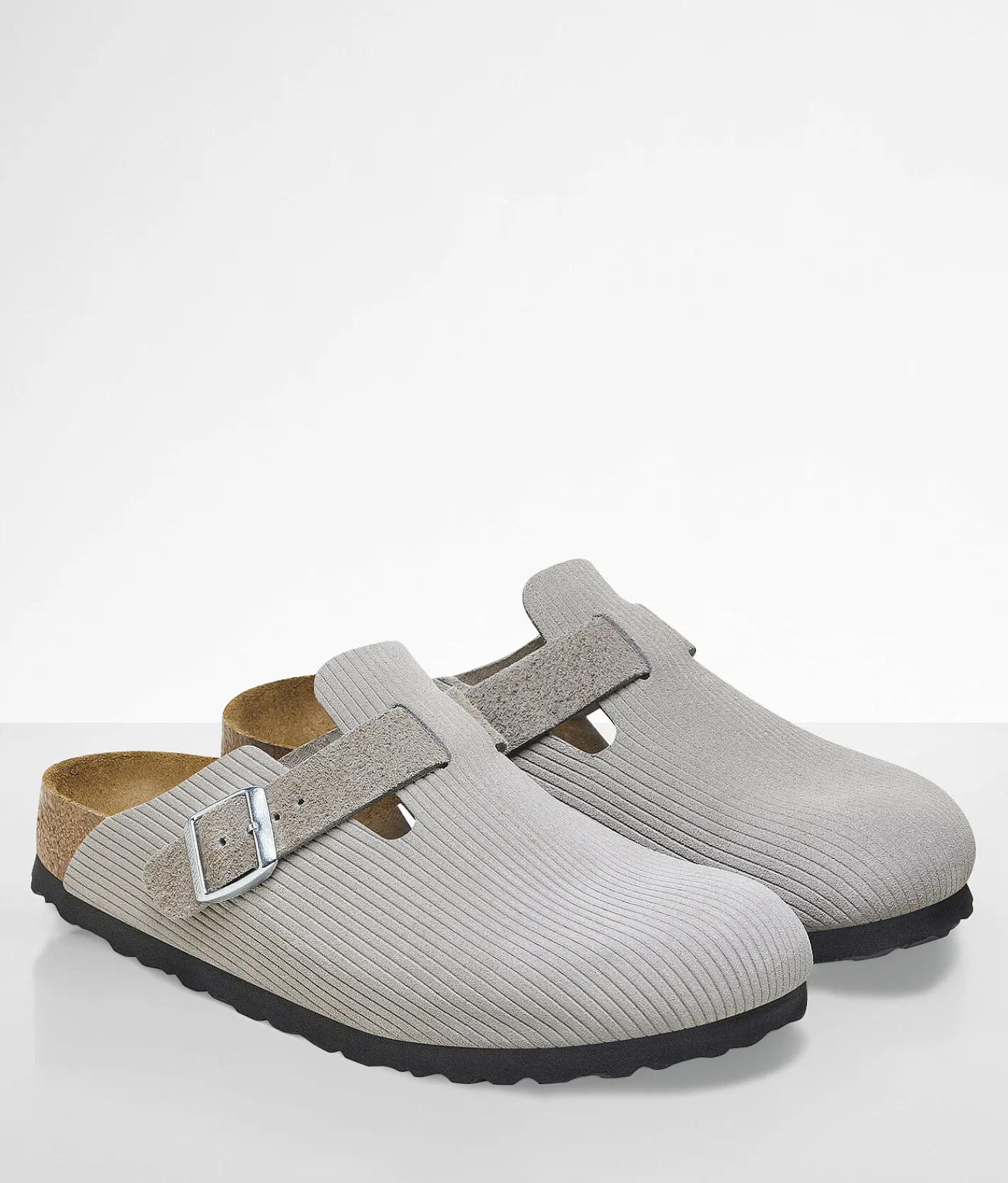 Birkenstock® Boston Suede Clog Stone Coin Hot