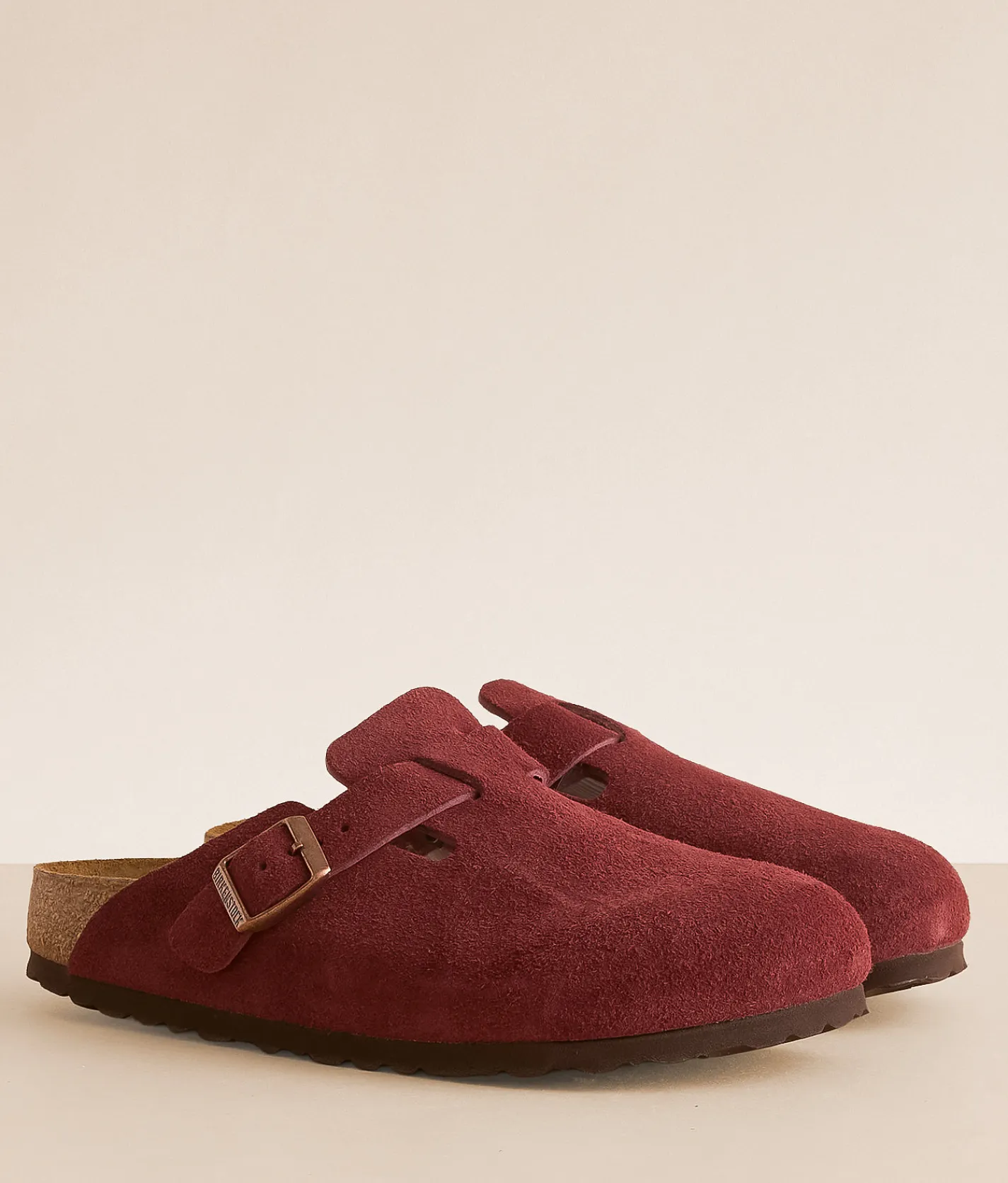 Birkenstock® Boston Suede Clog Zinfandel