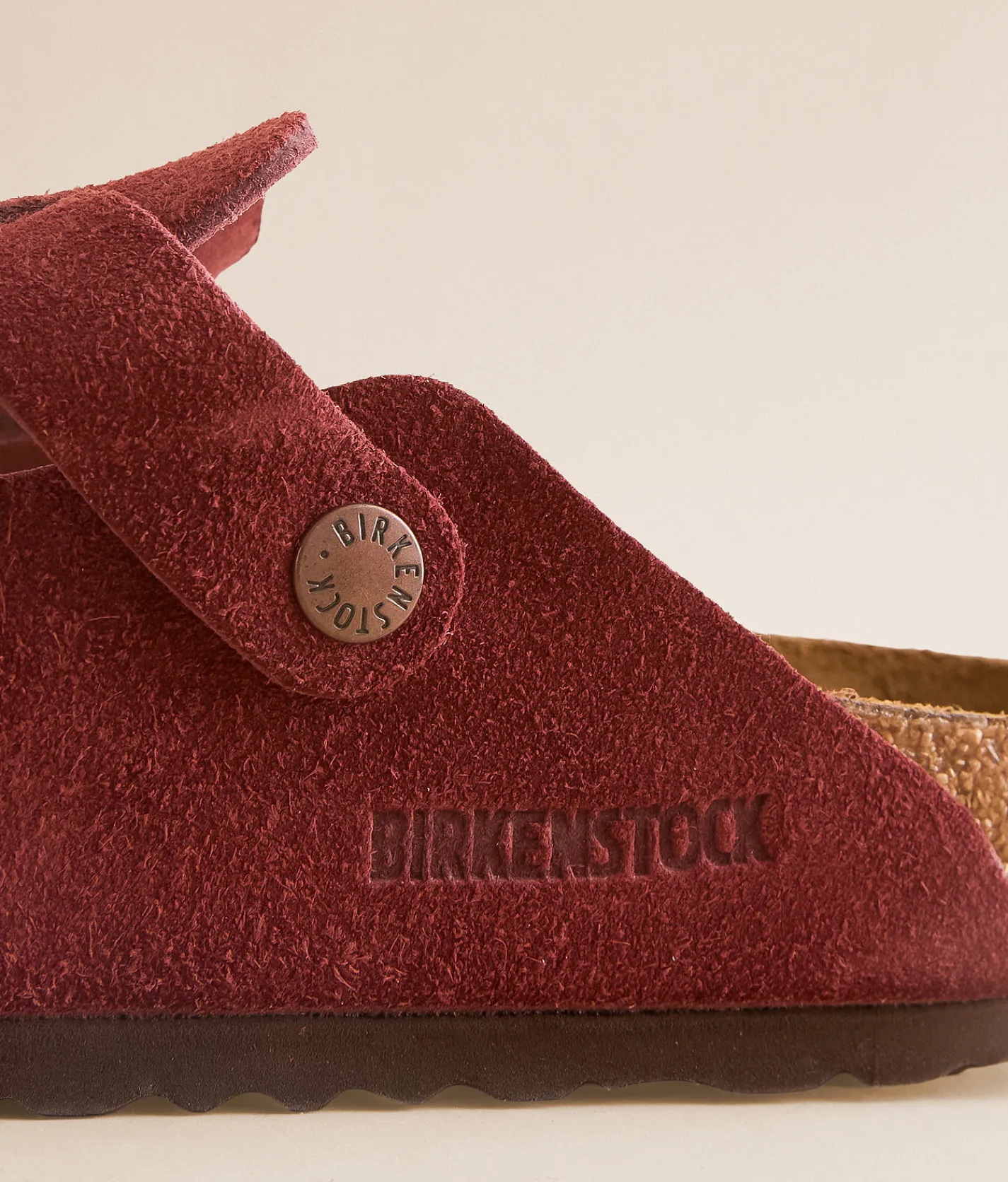 Birkenstock® Boston Suede Clog Zinfandel