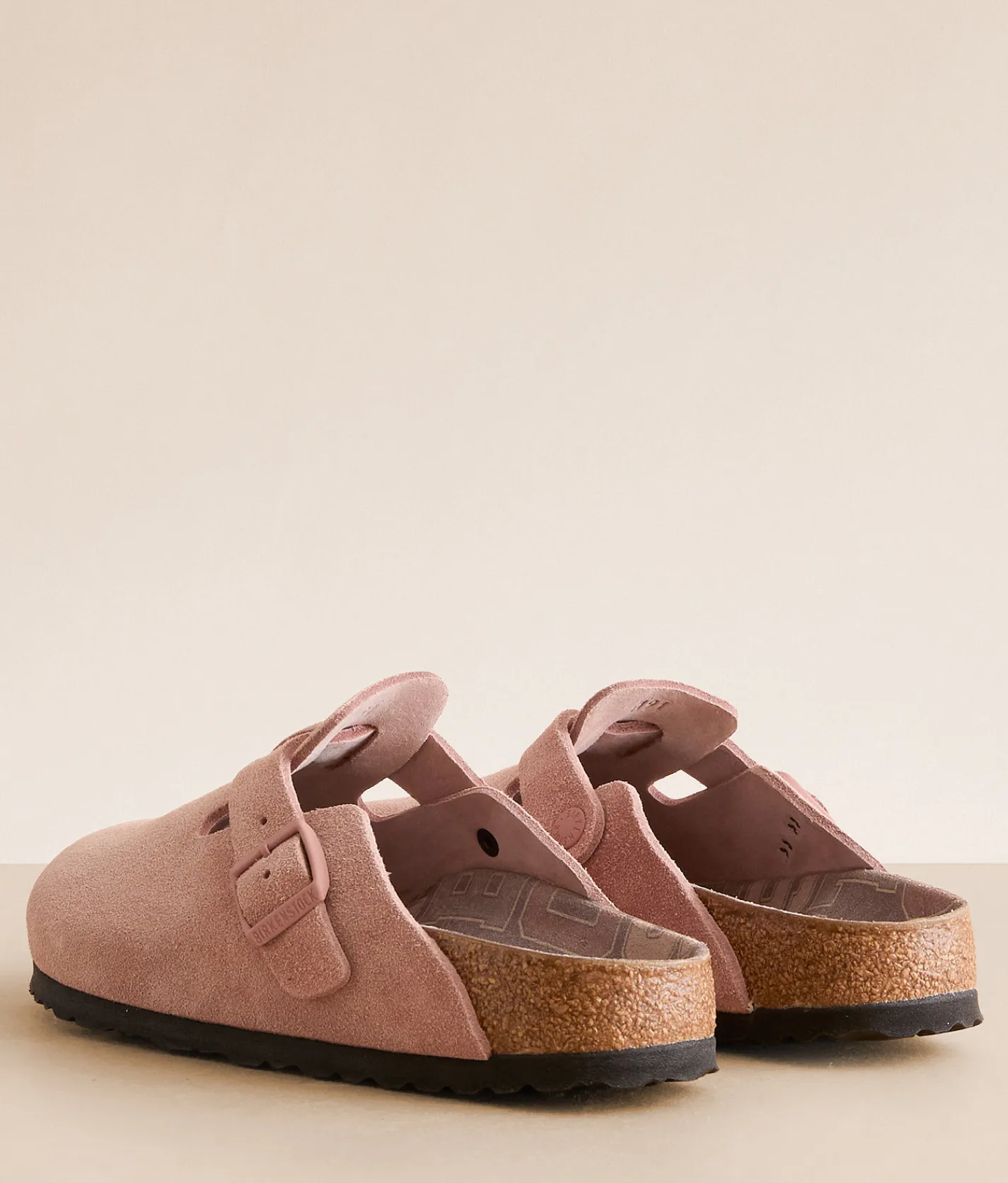 Shoes | Birkenstock® Boston Varsity Suede Clog Pink Clay