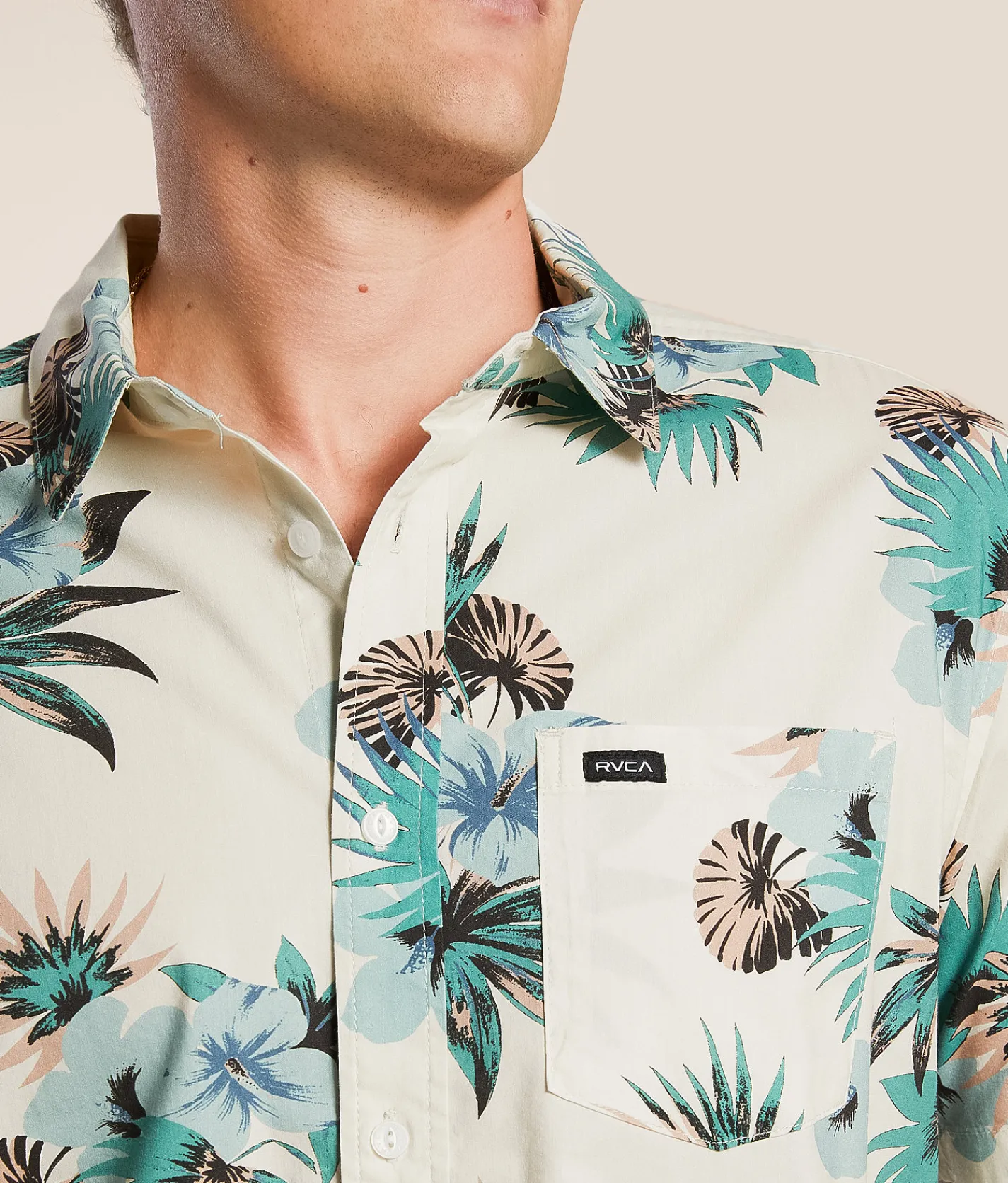 Tops | RVCA Botanical Shirt Lead