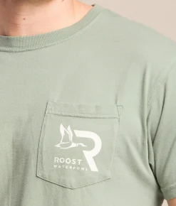 Roost Waterfowl Bottomland Badge T-Shirt Bay Online