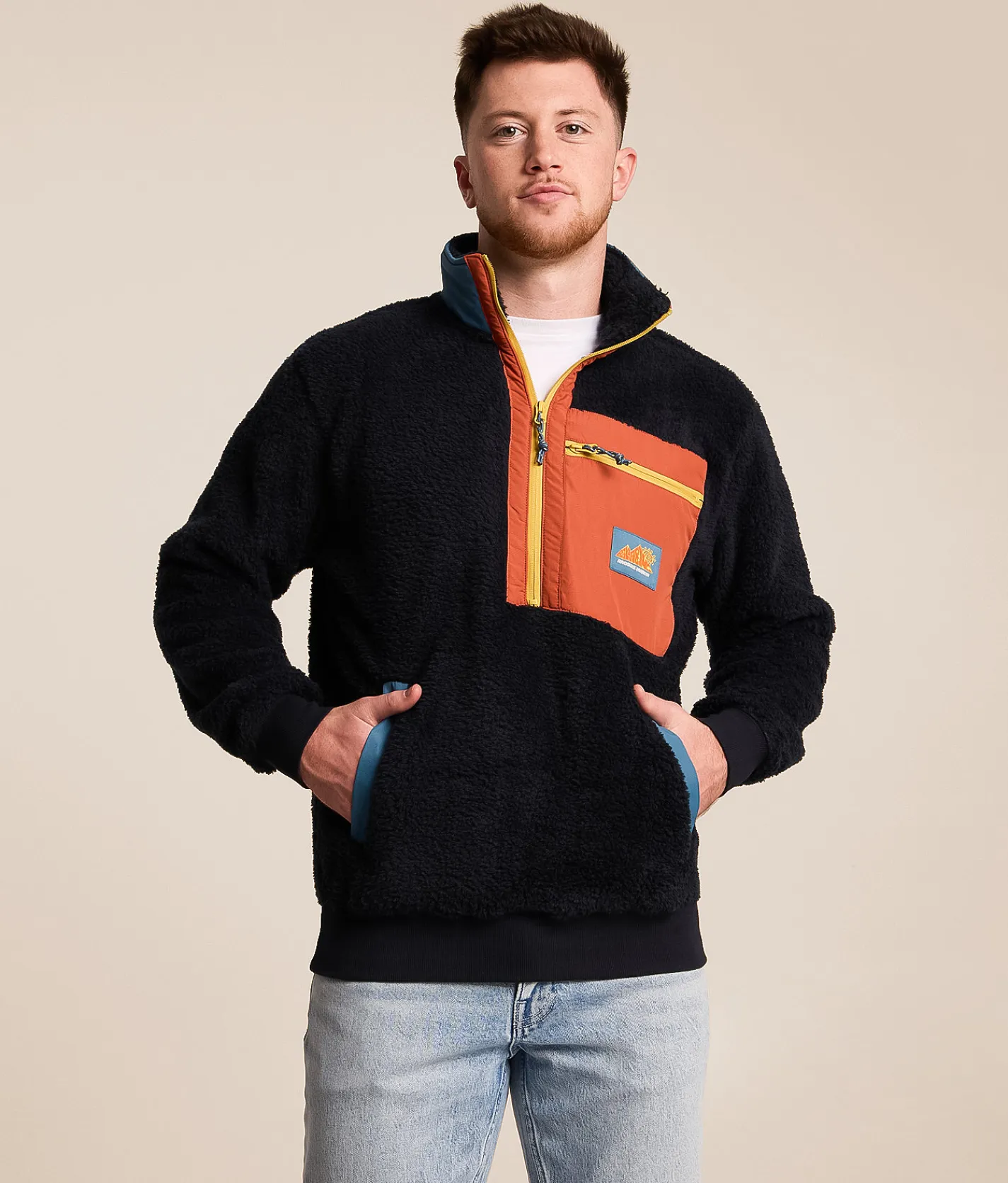 Tops | Billabong Boundary Peak Sherpa Pullover Black
