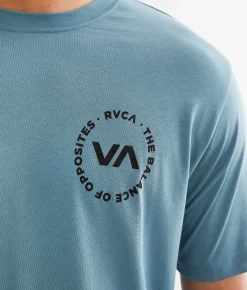 RVCA Boundary Sport T-Shirt Blue Stone Online