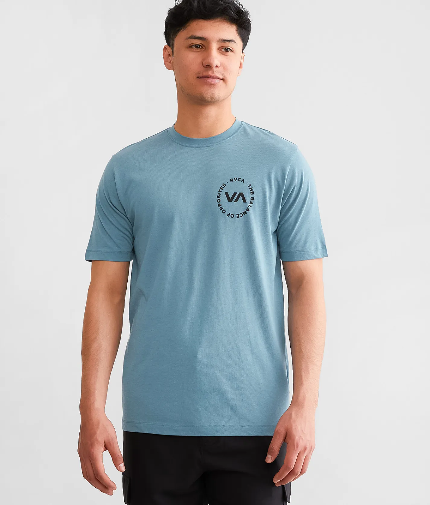 RVCA Boundary Sport T-Shirt Blue Stone Online