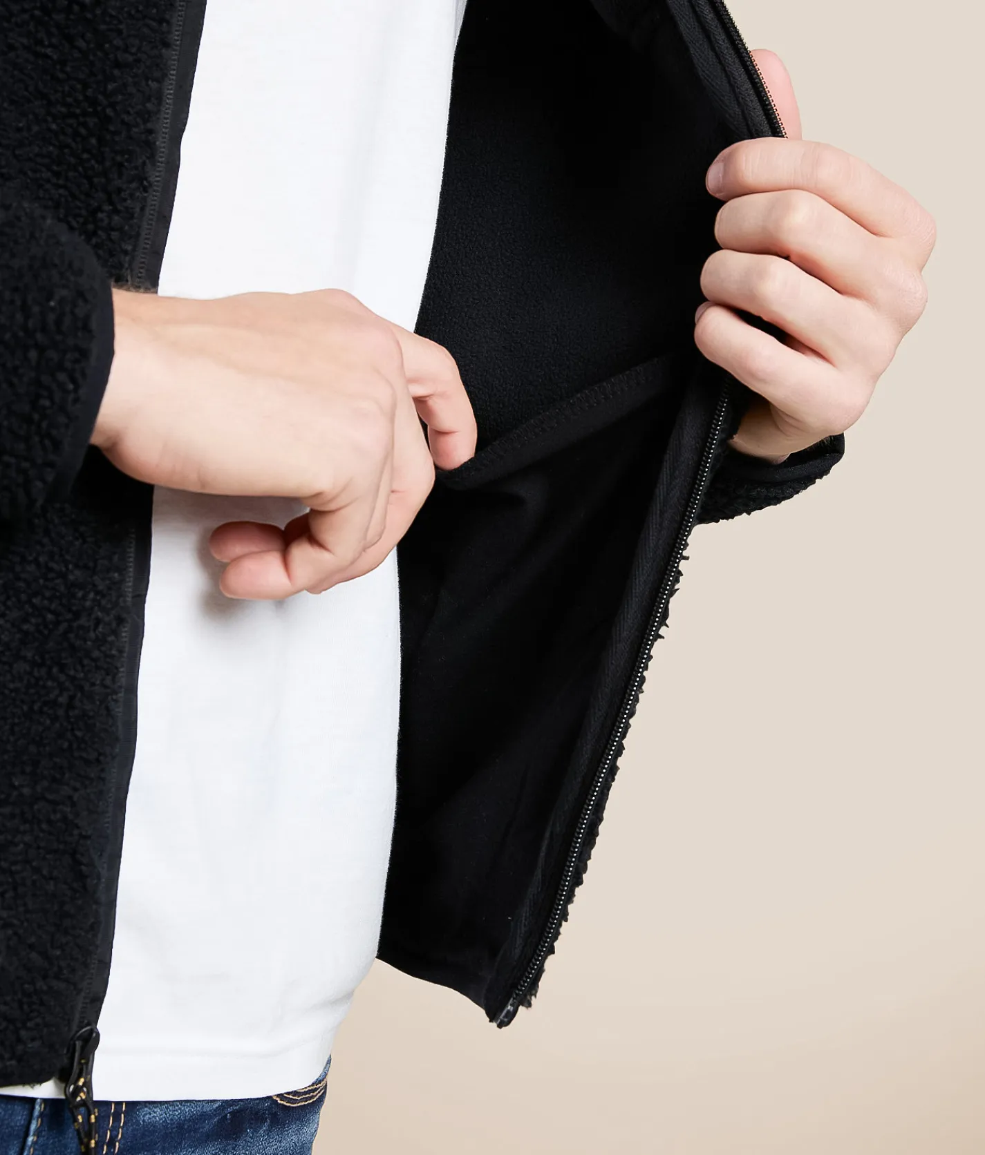 Tops|Coats & Jackets | Billabong Boundary Summit Sherpa Jacket Black