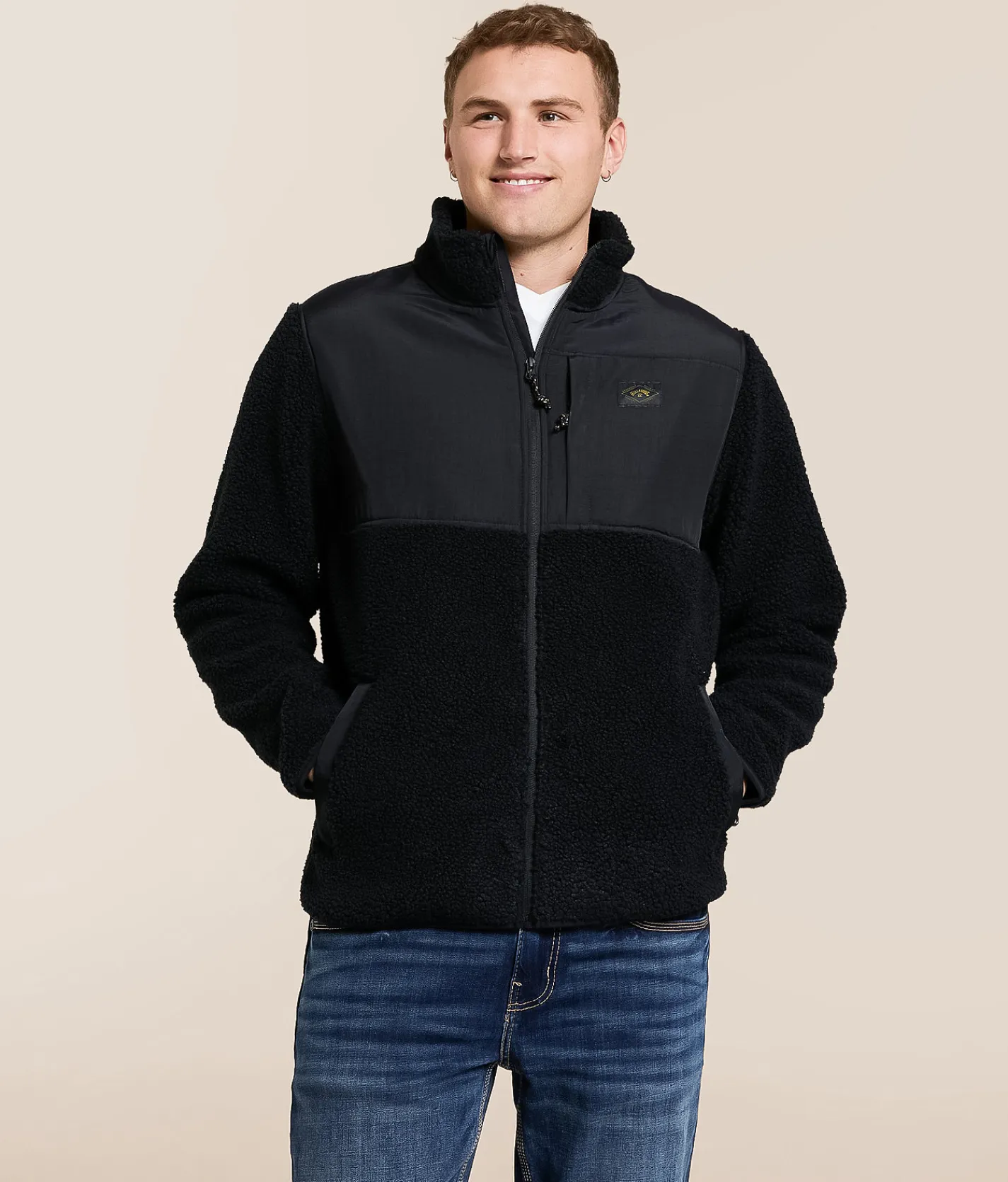 Tops|Coats & Jackets | Billabong Boundary Summit Sherpa Jacket Black