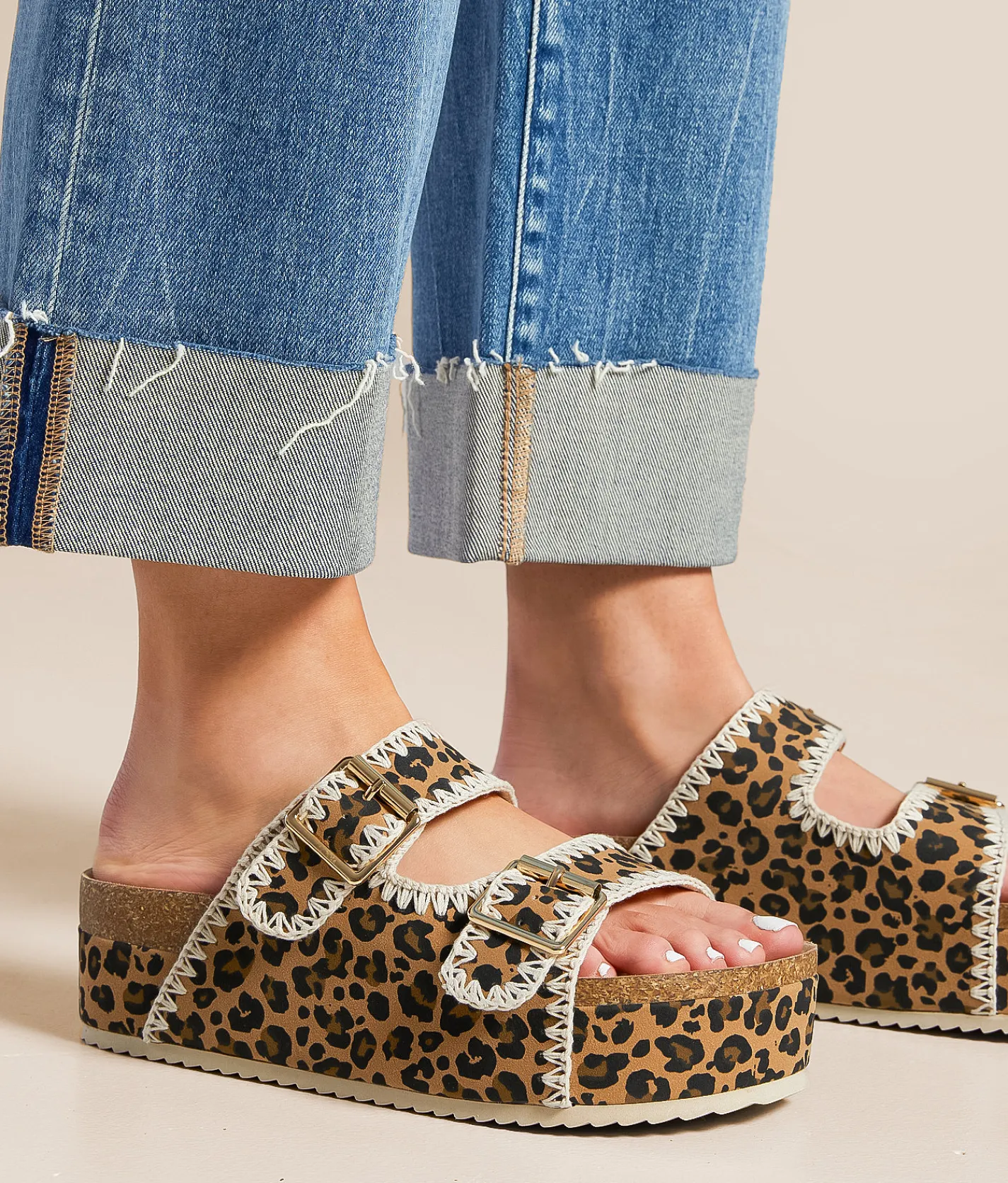 Shoes | Mia Bowie Platform Sandal Leopard