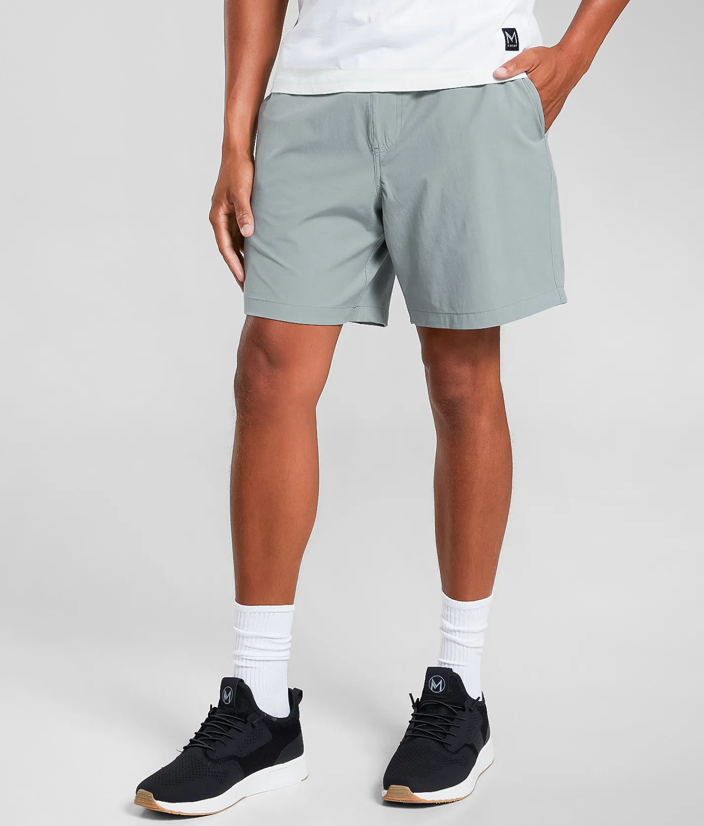 Bottoms|Activewear | Maven Co-op Bow Performance Stretch Short Washed Teal