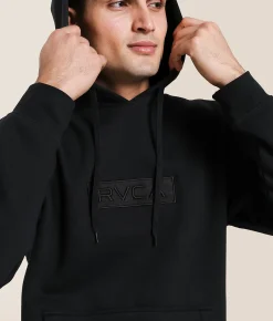 Tops | RVCA Box Hooded Sweatshirt Black
