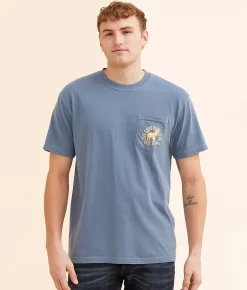 Graphic T-Shirts | Old Row Boykin T-Shirt Blue Jean