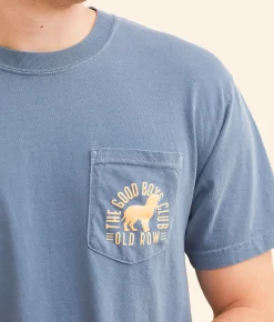 Graphic T-Shirts | Old Row Boykin T-Shirt Blue Jean