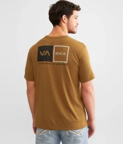 RVCA Brackets Sport T-Shirt Tobacco Hot