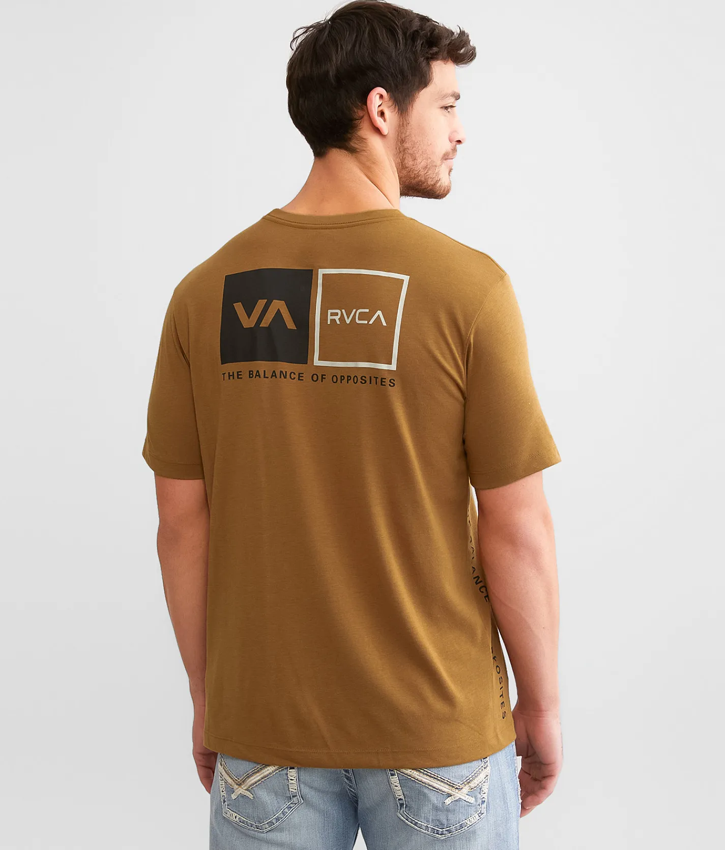 RVCA Brackets Sport T-Shirt Tobacco Hot