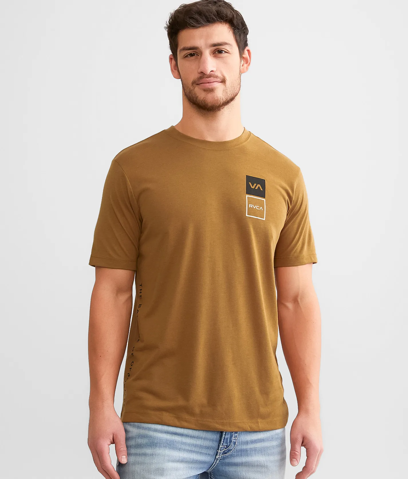RVCA Brackets Sport T-Shirt Tobacco Hot