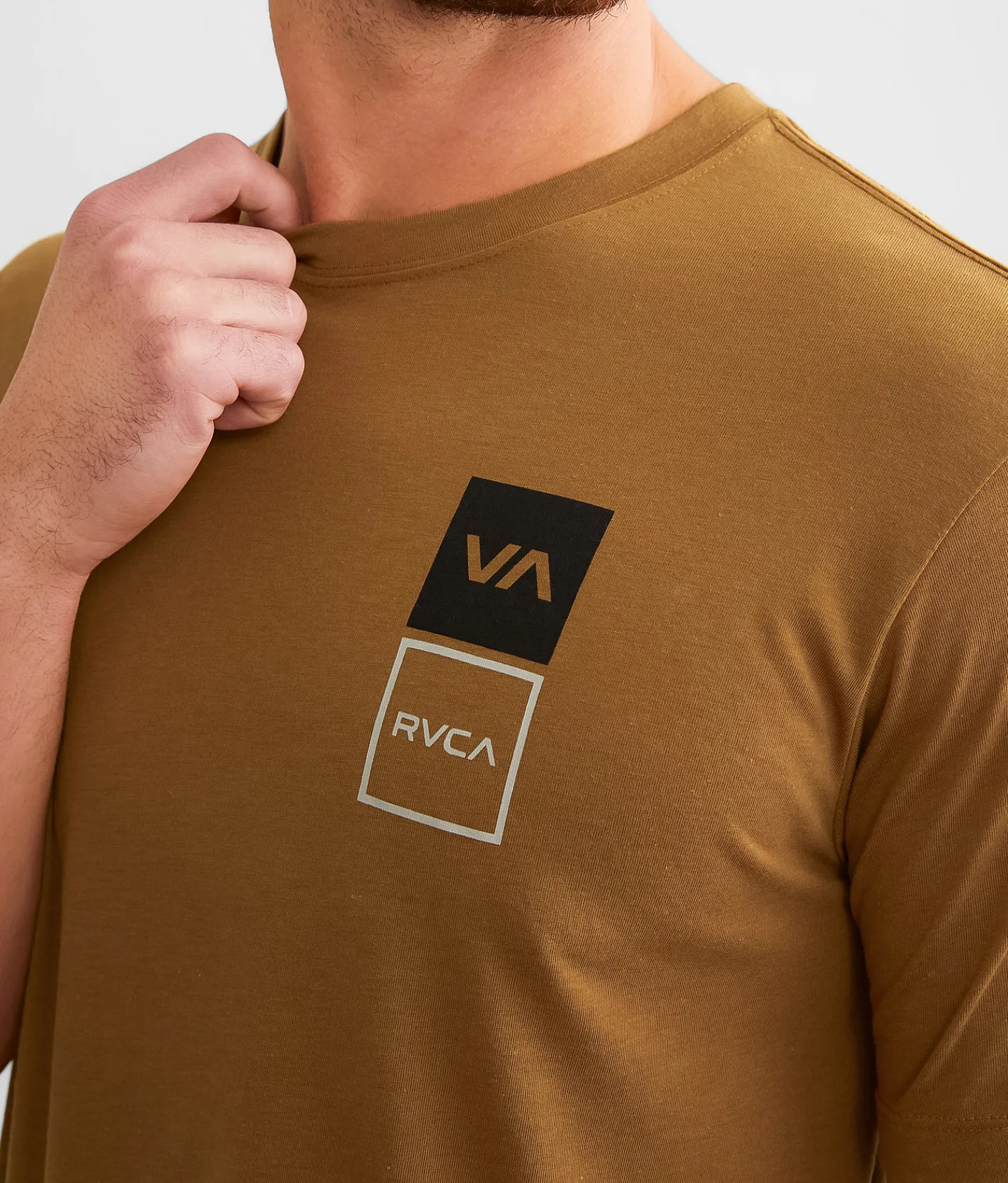 RVCA Brackets Sport T-Shirt Tobacco Hot