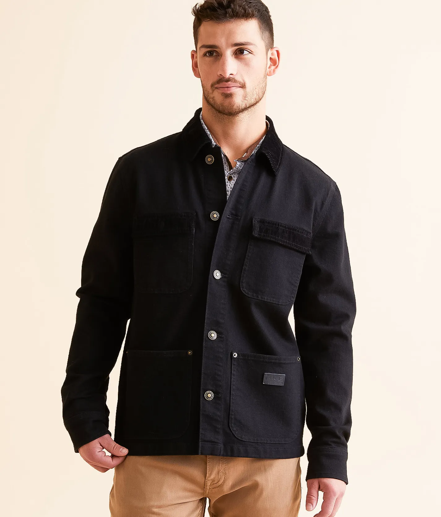 BKE Bradley Denim Stretch Jacket Black Sale