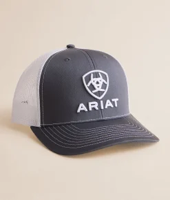 Accessories | Ariat Branded Trucker Hat Grey