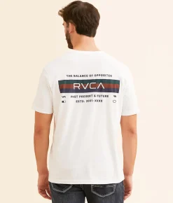 Graphic T-Shirts | RVCA Brand Plate T-Shirt White