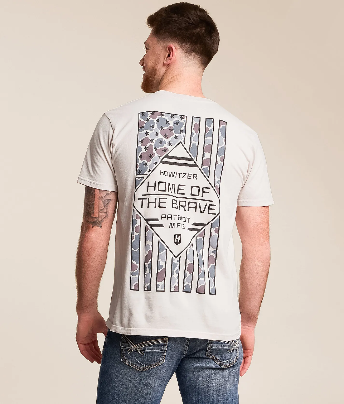 Howitzer Brave T-Shirt White Down Clearance