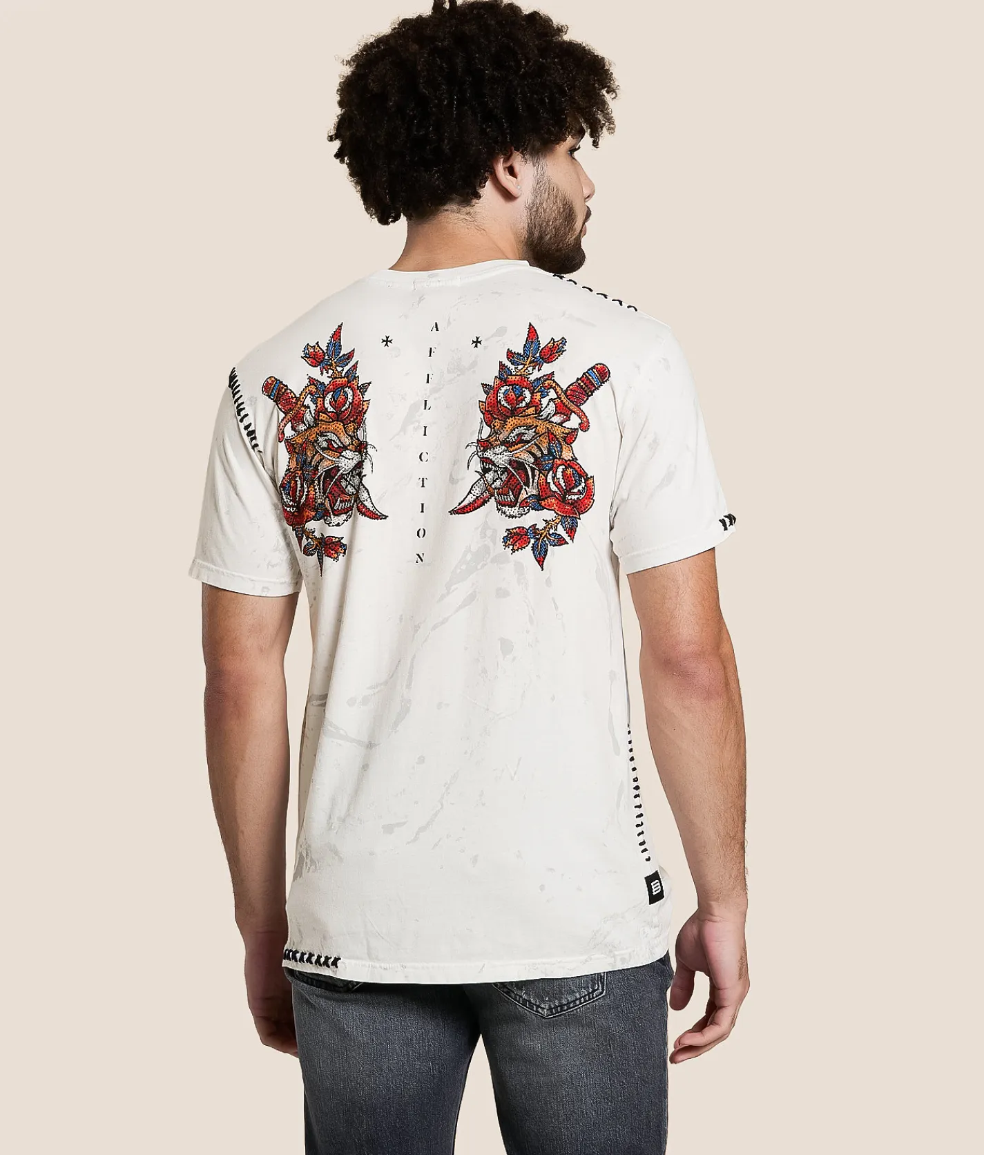 Tops | Affliction Brawl City T-Shirt White