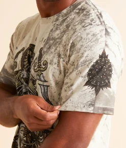 Graphic T-Shirts | Affliction Brawl City T-Shirt Light Tobacco