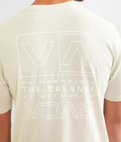 Graphic T-Shirts|Activewear | RVCA Breaking Balance Pin Sport T-Shirt Storm Grey
