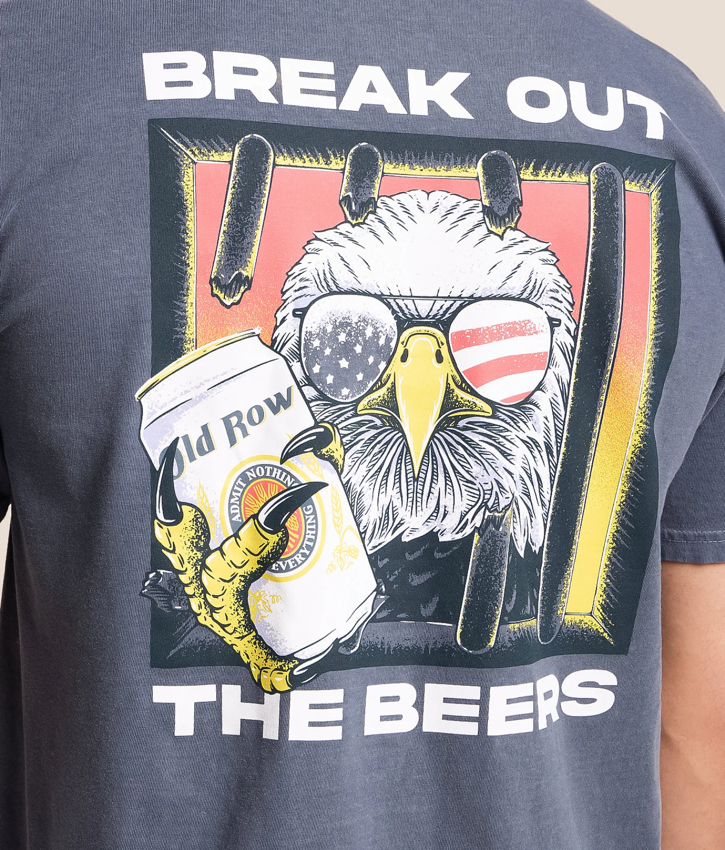 Old Row Break Out The Beers T-Shirt Denim Discount