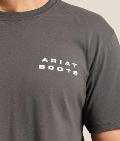 Tops|Graphic T-Shirts | Ariat Breakthru Broncos T-Shirt Dark Shadow