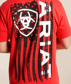Tops|Graphic T-Shirts | Ariat Breakthru T-Shirt Mars Red